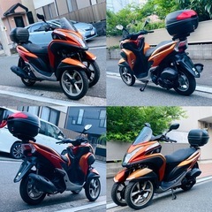 トリシティ125 ^_^低走行リアボックス付き♪の画像