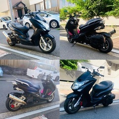 マジェスティ155S バッテリー新品♪お洒落なロンスイカスタム♪の画像