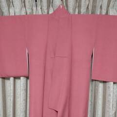 極小鮫小紋　正絹　袷　江戸小紋　鮫小紋　ピンク　三役　きもの　着物　kimono キッズ　ジュニア　子ども　の画像