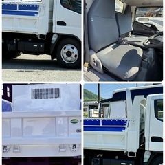 三菱　ふそう　キャンター　3トン　群馬県　メッキ付き　ダンプの画像