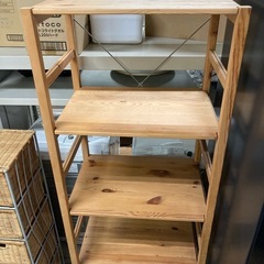 無印良品 パイン材ユニットシェルフ 棚 中古の画像