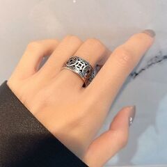 中国のレトロな風水リング（新品）調整可能の画像
