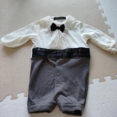 ベビー用タキシードスーツ　セレモニー　ロンパース　男の子向けの画像