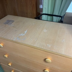 収納タンス　木製　6段　洋服タンスの画像