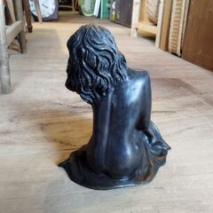 女性像 金属製 裸婦像 置物 オブジェ 飾り インテリア　/TJ-2454 2F北の画像