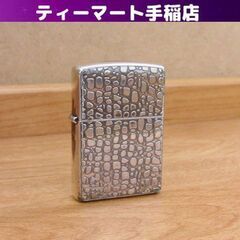 ZIPPO ライター 2005年 クロコ型 クロコダイル柄 ジッ...