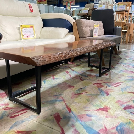 ローテーブル　大塚家具 １枚板
