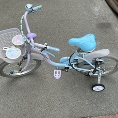 子供用自転車　女の子　アナ雪