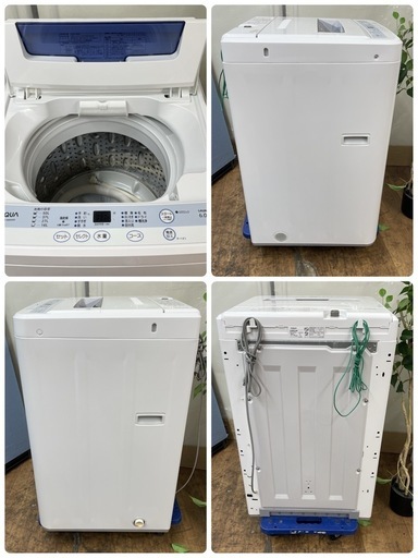 R728 ☀️ AQUA 洗濯機 （洗濯6.0㎏) 12年製 AQW-S60A ⭐ 動作確認済 ⭐ クリーニング済