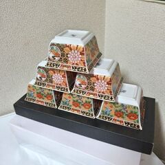 未使用！　有田焼　金彩　伊万里　花鳥　小鉢　赤絵　6客セット