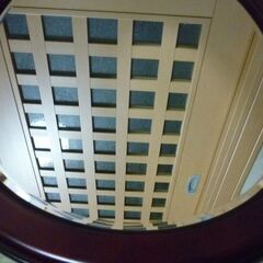 決定【オールドカリモク】壁掛け姿見、ウォールミラー　の画像