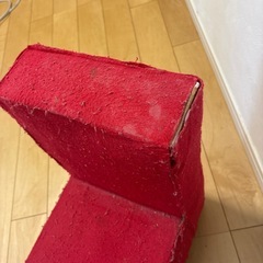 牛乳パックで作ったアンパンマン風の乗り物の画像