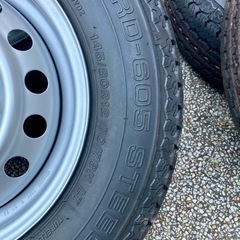 新車外し　12インチ　タイヤホイール4本セット　ブリヂストンタイヤ　ダイハツ　ハイゼットトラック　軽バン等にの画像