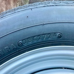 新車外し　12インチ　タイヤホイール4本セット　ブリヂストンタイヤ　ダイハツ　ハイゼットトラック　軽バン等にの画像