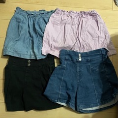ガールズショートパンツ　ユニクロ・ラブトキ4枚の画像