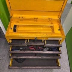 しっかりとした工具箱の画像