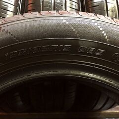 DUNLOP ENASAVE EC204 185/65R15 15インチ 夏タイヤ 4本 22～23年製 バリ溝 シエンタ ノート フリード アリオン ベンツAクラス等　(KTE290)の画像