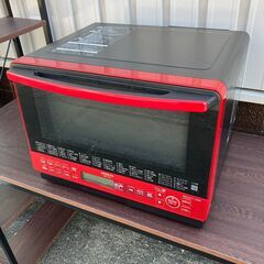 日立 31L スチームオーブンレンジ ヘルシーシェフ MRO-S8X（レッド）2019年製の画像