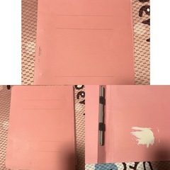ノート、クリアファイル、ファイル、画用紙セットの画像