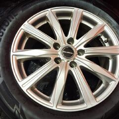 【BRIDGESTONE BLIZZAK DM-V3 225/65R17】スタッドレス【BS BALMINUM 17インチ 7J5HPCD114.3+38】20年製 バリ溝 ハリアー RAV4等　(KTO408) の画像