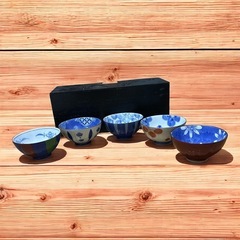 【未使用】有田焼✿小鉢5点セット✿古都浪漫✿茶漬揃✿木箱