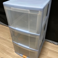 クリアボックス3段　　青　　　　