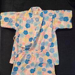 甚平　女の子用　サイズ100　花柄