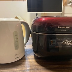 (受け渡し予定者確定済)炊飯器&電気ケトル