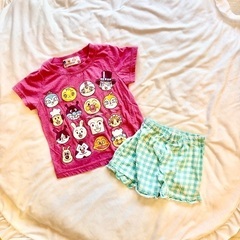 アンパンマンTシャツ　短パン　80