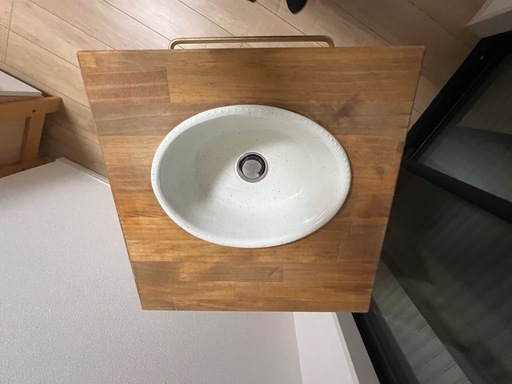 美品 おく洗 簡易手洗いユニット/サロン/美容室/キャンピングカーなどに最適です 工事不要】自宅サロン洗面台 保健所審査OK 簡易手洗い洗面台家具
