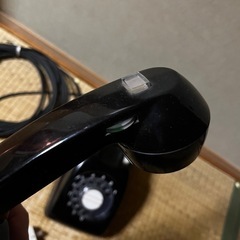 昭和レトロ　黒電話　差し込みジャック付きの画像