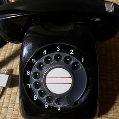 昭和レトロ　黒電話　差し込みジャック付きの画像