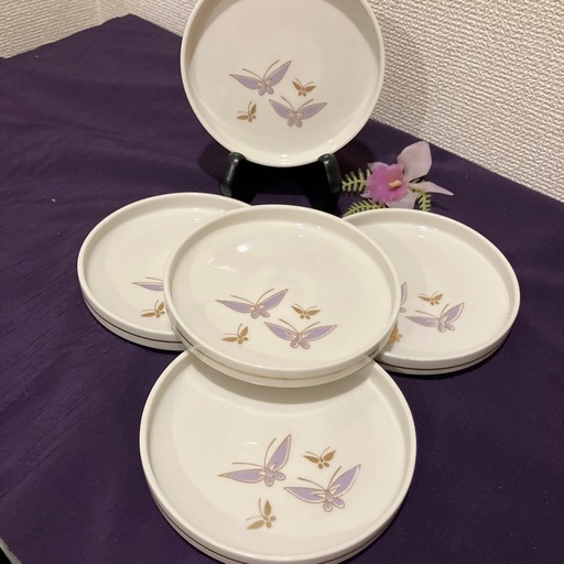 たち吉青嵐窯平皿4枚 (貴チャン) 藤が丘の食器《和皿》の中古あげます