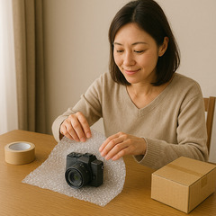 【在宅ワーク／時給制】中古カメラの撮影・簡易編集・梱包スタッフ募集 主婦・学生歓迎！隙間時間でOK／マニュアル・備品支給あり！の画像