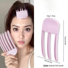 前髪 立ち上げ クリップ 根元櫛 スタイリングコーム ふんわり ヘアカーラーの画像