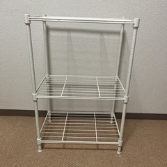 スチールラック　白の画像