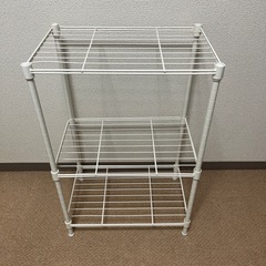 スチールラック　白の画像