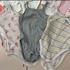 【70cm】 ロンパース 肌着 夏物 女の子 まとめ売りの画像