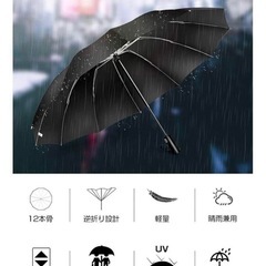 新品　折りたたみ傘　日傘　収納袋付き　紫外線カット　uvカット　ワンタッチ式の画像