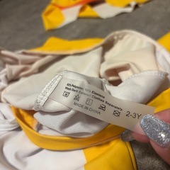 男の子　水着　ラッシュガード　帽子　セット　アヒル　2-3Yの画像