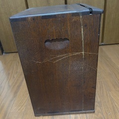 昭和初期　レトロな折りたたみ式鏡台の画像