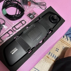 ルームミラー型ドライブレコーダーMicroSDカード付き搭載の画像