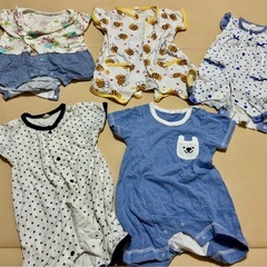 ベビー服 カバーオール ロンパース 60-70の画像