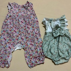 ベビー服 カバーオール ロンパース 60-70の画像