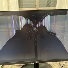壊れたAOCパソコンモニター、パネルの画像