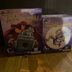 【一番くじワンピースBEYONDTheLEVEL】Ｃ賞ユースタス・キッド アームズパースモデル、モンキー・D・ルフィ ギア5 フィギュアの画像