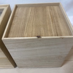 ★決まりました★増田桐箱店　米びつ　＆ 野菜保存箱の画像