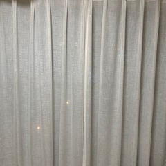 リネン　カーテンの画像