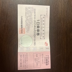 一日乗車券(九州新幹線)今月30日まで
の画像