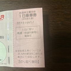 一日乗車券(九州新幹線)今月30日まで
の画像